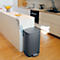 SPIRELLA Treteimer AKIRA, 30 Liter, Tretmechanismus, L 343 x B 235 x H 629 mm, grau