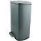 SPIRELLA Treteimer AKIRA, 50 Liter, Tretmechanismus, B 297 x L 427 x H 643 mm, grau