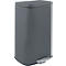 SPIRELLA Treteimer AKIRA, 50 Liter, Tretmechanismus, B 297 x L 427 x H 643 mm, grau
