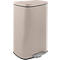 SPIRELLA Treteimer AKIRA, 50 Liter, Tretmechanismus, B 297 x L 427 x H 643 mm, taupe