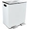 SPIRELLA Treteimer ALIYA, 2 x 20 Liter, Tretmechanismus, L 450 x B 300 x H 510 mm, matt/taupe