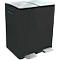 SPIRELLA Treteimer ALIYA, 2 x 20 Liter, Tretmechanismus, L 450 x B 300 x H 510 mm, schwarz/matt