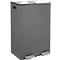 SPIRELLA Treteimer ALIYA, 2 x 30 Liter, Tretmechanismus, L 450 x B 300 x H 710 mm, matt/grau