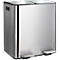 SPIRELLA Treteimer ALIYA, Edelstahl, 2 x 20 Liter, Tretmechanismus, L 450 x B 300 x H 510 mm