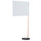 Spuitschot, polystyreenwit, dikte 4 mm, B 980 x H 650 mm, incl. standpijp met voet, H 1765 mm