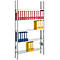SSI Rayonnage d'archives Schaefer, section de base, 5 étagères, L 995 x P 300 mm, laqué