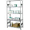 SSI Schaefer Archive Shelving, Basic Bay, 5 étagères, L 1285 x P 600 mm, Galvanisé