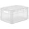 SSI Schäfer Bacs légers Euro-Box ELB 4220 avec couvercle, polypropylène, L 400 x l 300 x H 220 mm, 20,4 litres, translucide