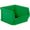 SSI Schäfer LF 543 opbergbox met open voorzijde, PP-kunststof, L 520/450 mm x B 470/450 mm x H 300 mm, 57 l, groen