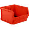 SSI Schäfer LF 543 opbergbox met open voorzijde, PP-kunststof, L 520/450 mm x B 470/450 mm x H 300 mm, 57 l, rood