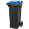 SSI Schäfer Poubelle PRO 80 WAVE, 80 l, mobile, bleu noir