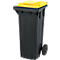 SSI Schäfer Poubelle PRO 80 WAVE, 80 l, mobile, noir et jaune
