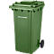SSI Schäfer PRO 240 WAVE afvalbak, 240 l, verrijdbaar, groen