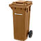 SSI Schäfer PRO 60 WAVE afvalbak, 60 l, verrijdbaar, bruin