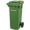 SSI Schäfer PRO 80 WAVE afvalbak, 80 l, verrijdbaar, groen