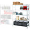 SSI Schäfer Rayonnage à tablettes enfichables VSR3000, rayonnage annexe, 5 tablettes, charge admissible par élément 1000 kg, L 1282 x P 400 x H 1910 mm, acier galvanisé