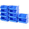 SSI Schäfer Sichtlagerkasten Sparset LF 110, Polypropylen, L 92 x B 100 x H 51 mm, 0,26 l, blau, 10 Stück