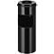 Staande asbak Vepa Bins VB 150195, rond, inhoud 30 l, met afvalbak &amp; brandblusser, Ø 243 x H 642 mm, metaal, zwart