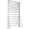 Staande rek, aan 1 zijde te monteren, 13 rijen, zonder open front magazijnbakken, B 1145 x D 400 x H 1950 mm, staal, grijs