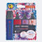Packung STABILO Textmarker in Naturfarben. Ein Stift und drei Marker in Rot, Lila und Rosa vor floralem Hintergrund.