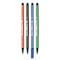 Four felt-tip pens in orange, black, blue and green. Each pen has the writing "Schwan-STABILO Pen".