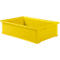 Yellow plastic box with the inscription "SCHÄFER Kasten". The box has a rectangular shape and a surrounding rim.