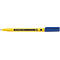 Blue and yellow marker, reading "STAEDTLER Noris Writing pen".