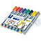 Staedtler Flipchart marker Lumocolor 356 - ronde punt 2 mm en wigvormige punt 2 of 5 mm - set van 8 stuks