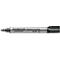 Gray Staedtler flip chart marker. Inscription: Lumocolor, flip chart marker. Black tip, black cap.