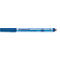 Blauer Staedtler Lumocolor correctable Stift mit Radierer an der Kappe, horizontale Ansicht.