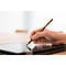 STAEDTLER Noris® Digitale invoerpen, voor EeMR-apparaten, verwisselbare puntenslijpers, 4096 drukniveaus, handpalmherkenning, zeshoekig, duurzaam materiaal op houtbasis, zwart-geel