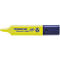 Gelber Textmarker mit blauem Clip. Aufschrift: Staedtler Textsurfer classic.