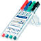 STAEDTLER whiteboardmarker Lumocolor®, diverse kleuren, ronde punt: 1 mm, set van 4