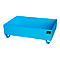 Stahl-Auffangwanne ohne Gitterrost, 1200 x 800 mm, blau RAL 5012