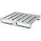 Stahlflachpalette, bis 1500 kg, geschlossenes Oberdeck, 2 Stahlkufen, L 1000 x B 800 x H 130 mm, Stahl, verzinkt