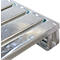 Stahlflachpalette, bis 1500 kg, geschlossenes Oberdeck, 2 Stahlkufen, L 1000 x B 800 x H 130 mm, Stahl, verzinkt