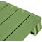 Stahlflachpalette, bis 1500 kg, geschlossenes Oberdeck, 2 Stahlkufen, L 800 x B 500 x H 130 mm, Stahl, Resedagrün RAL 6011