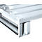 Stahlflachpalette, bis 1500 kg, geschlossenes Oberdeck, 2 Stahlkufen, L 800 x B 500 x H 130 mm, Stahl, verzinkt