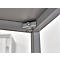 Stahlrohrtisch, rechteckig, Vierkantrohrfuß, B 1400 x T 800 null x H 720 mm, weiß/weißaluminium