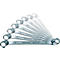Stahlwille dubbele ringsleutelset 20/8, 8-delig, SW 6-22 mm, chroomlegering staal, diep gekarteld, dubbele zeskant met AS-Drive profiel