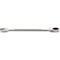STAHLWILLE Maulringratschenschlüssel 17F, SW 8 mm, L 144 mm, flach, Chrom-Alloy-Stahl, 72 Zähne, verchromt