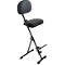 Stahulp meychair Futura Light AF-SR-11041, opklapbaar &amp; zithoogte verstelbaar, met opstaphulp, B 370 x D 210 x H 540-900 mm, staal &amp; stof, zwart