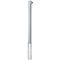 A silver, cylindrical post with a fastening element at the top.