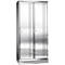 Stainless steel cabinet with two doors, dot pattern decor, two key locks.