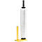 Stalen dispenser voor handrekfolie, geel