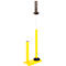 Stalen dispenser voor handrekfolie, geel