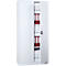 Stalen kast, H 1950 x B 920 x D 420 mm, lichtgrijs/lichtgrijs