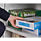 Stalen kast, in hoogte verstelbaar legbord, afsluitbaar, H 750 mm, lichtgrijs/lichtgrijs