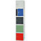 Stalen kubuskast, afsluitbaar, 380 mm, corpus grijs en deur rood RAL 3020