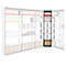 Stalen rek PROGRESS 2000, open hoekkast bouwdeel, zonder achterwand, H 2600 x B 400 + D 600 mm, zilveren frame